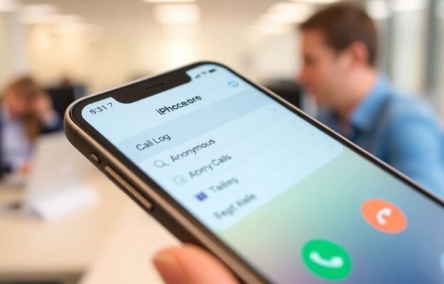 iPhone mit anonymen Anrufen im Anrufprotokoll